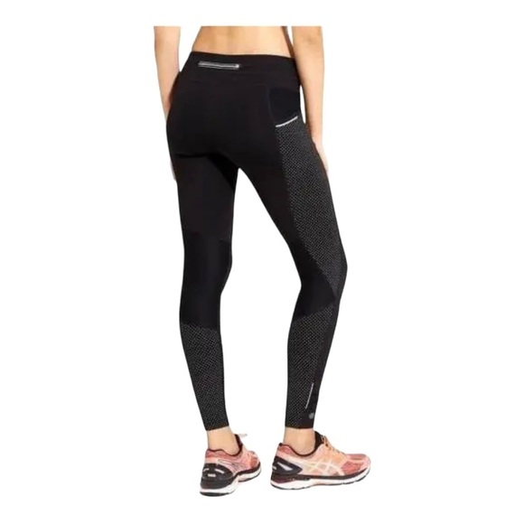 Athleta Dot Be Free Black 7/8 Polka Dot Tights Leggings Women’s Medium - Picture 2 of 15